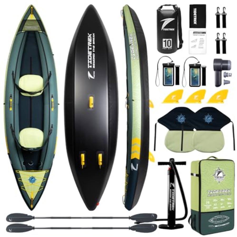เรือคายัคเป่าลมสำหรับการท่องเท - Fishing Kayak Inflatable บทวิจารณ์และราคา