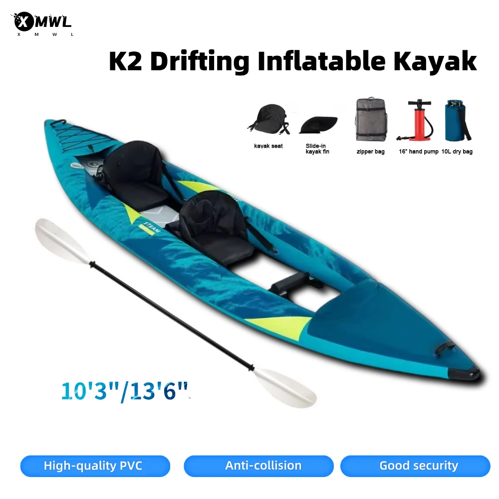 เรือคายัคพองลมแบบแคนู สำหรับ 1 - Fishing Kayak Paddle บทวิจารณ์และราคา