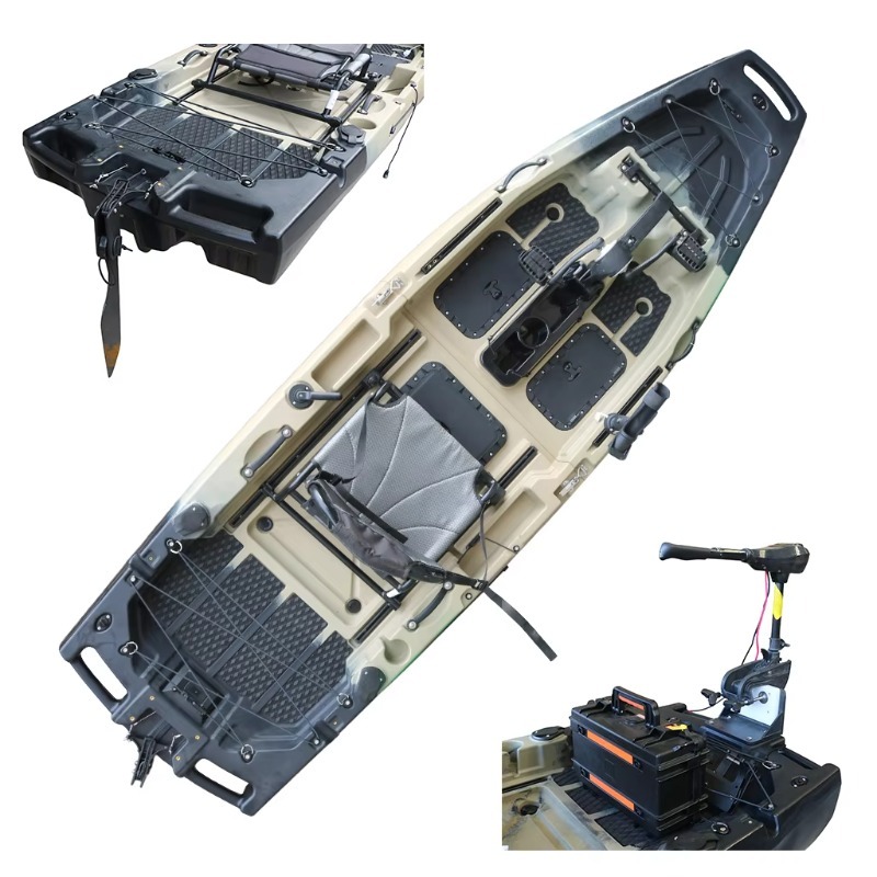 เรือคายัคแบบนั่งบน HDPE/PE สำห - Fishing Kayak Sit On Top บทวิจารณ์และราคา